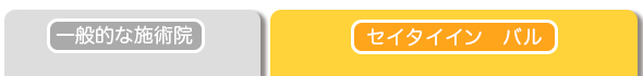 ＜＜一般的な施術院＞＞＜＜セイタイイン　バル＞＞