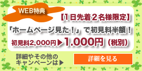 WEB特典、キャンペーン